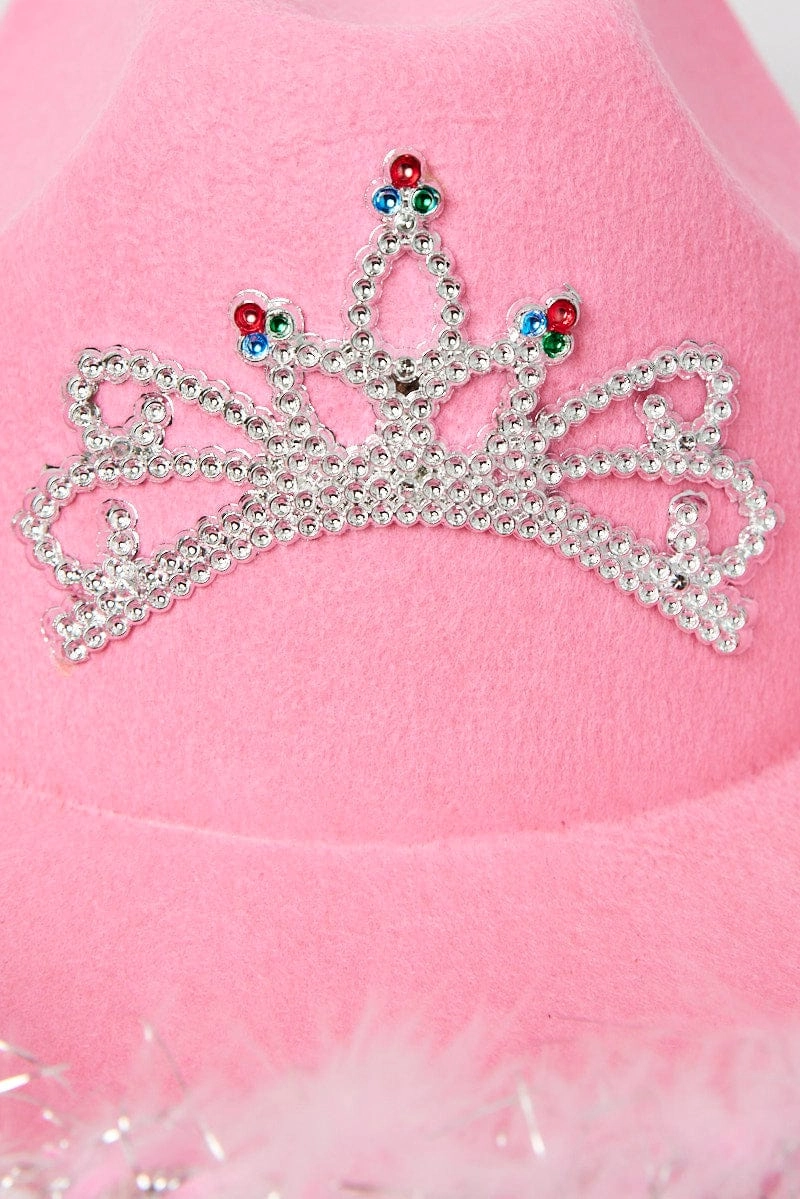 Pink Festival Cowboy Hat
