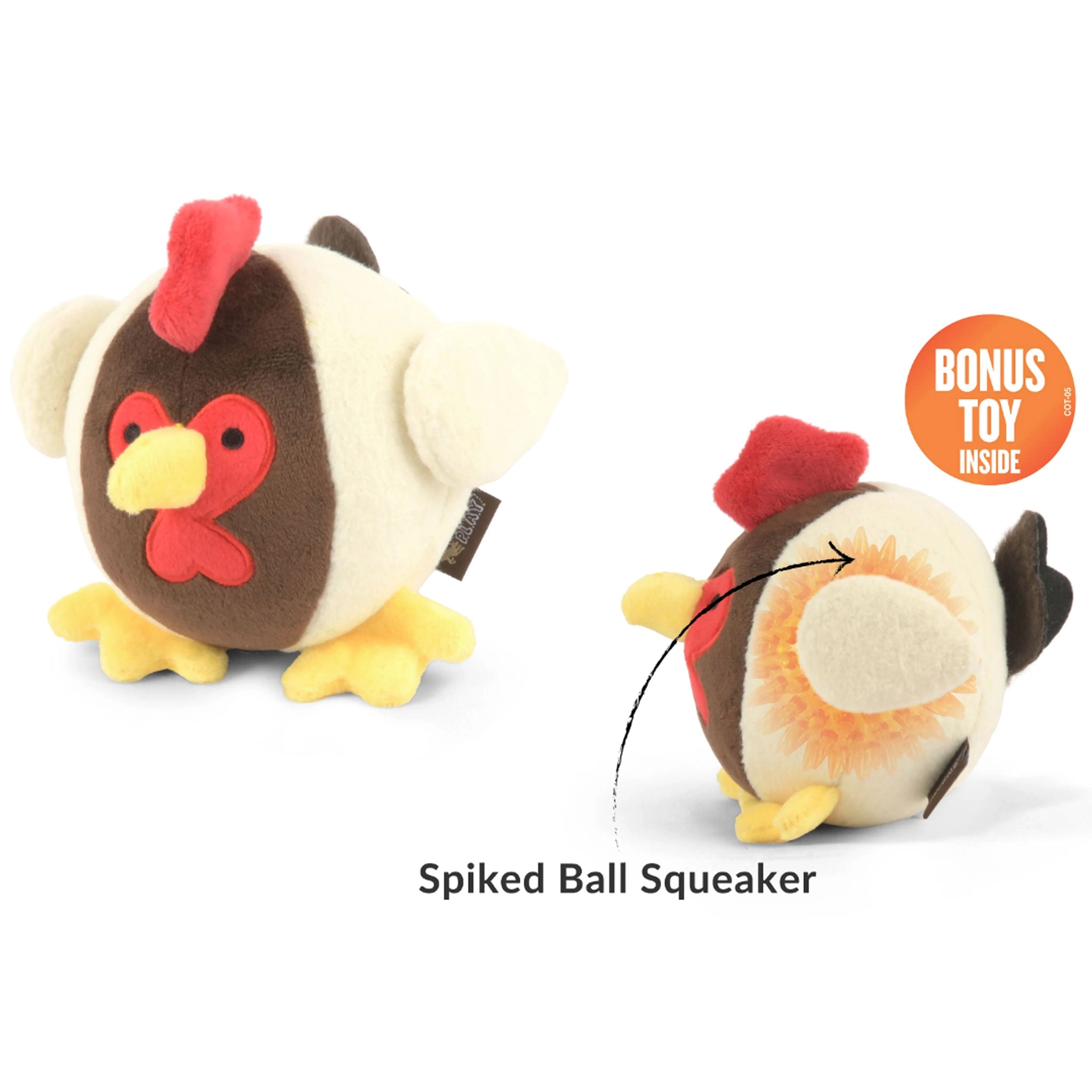 P.L.A.Y. Barnyard Buddies Ryan Rooster Dog Toys
