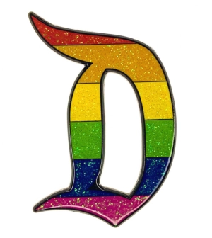 Rainbow Pride Disney-Inspired D Enamel Pin