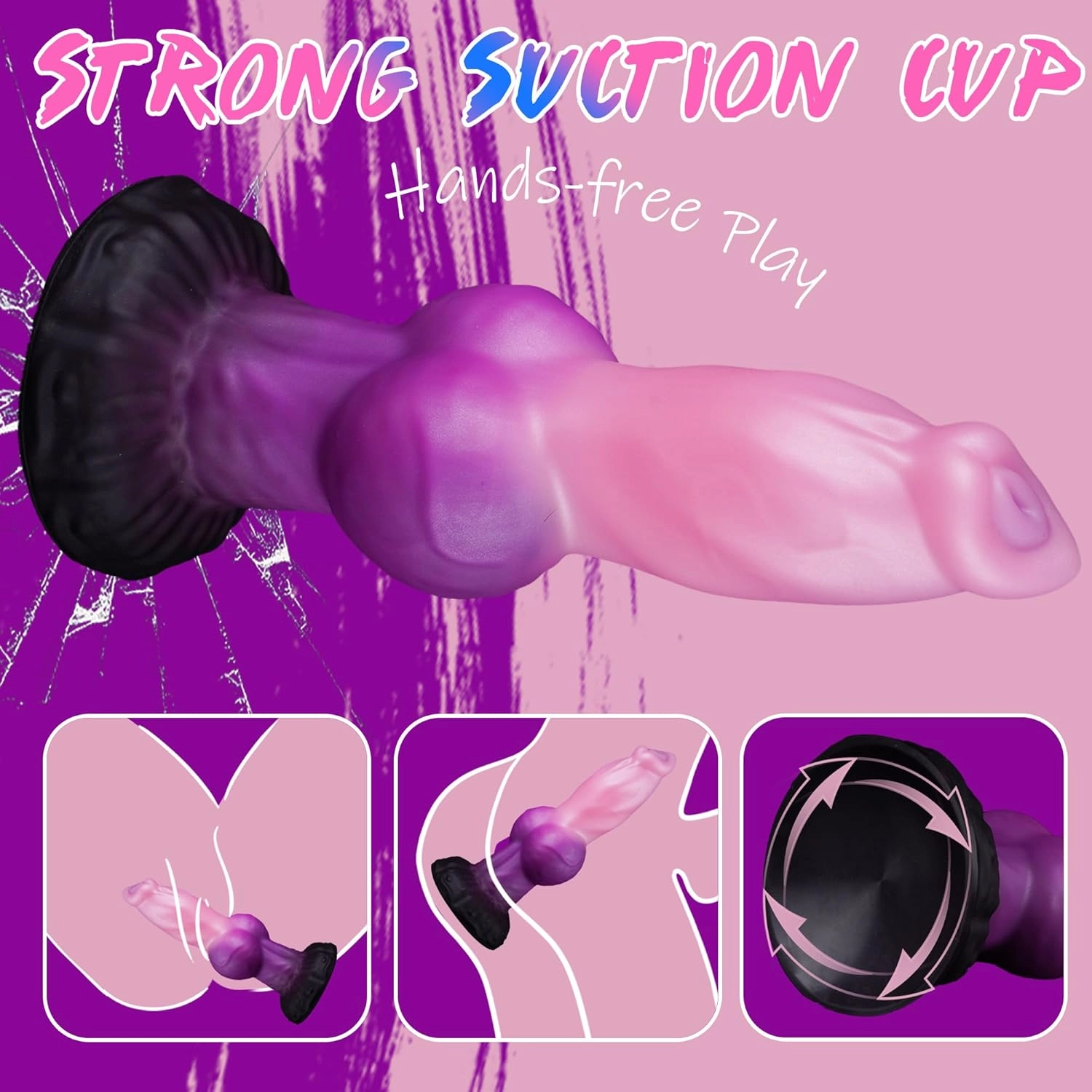 Reagan 9.25 Monster Dildo Horse Dildo Knot Dildo- Laphwing