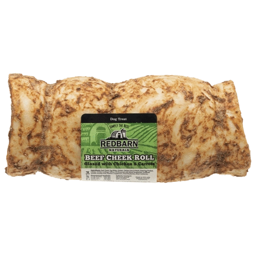 Redbarn Beef Cheek Roll Glazed Dog Chew