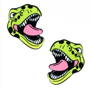 Sexy T-Rexy Black Light Nipztix Pasties