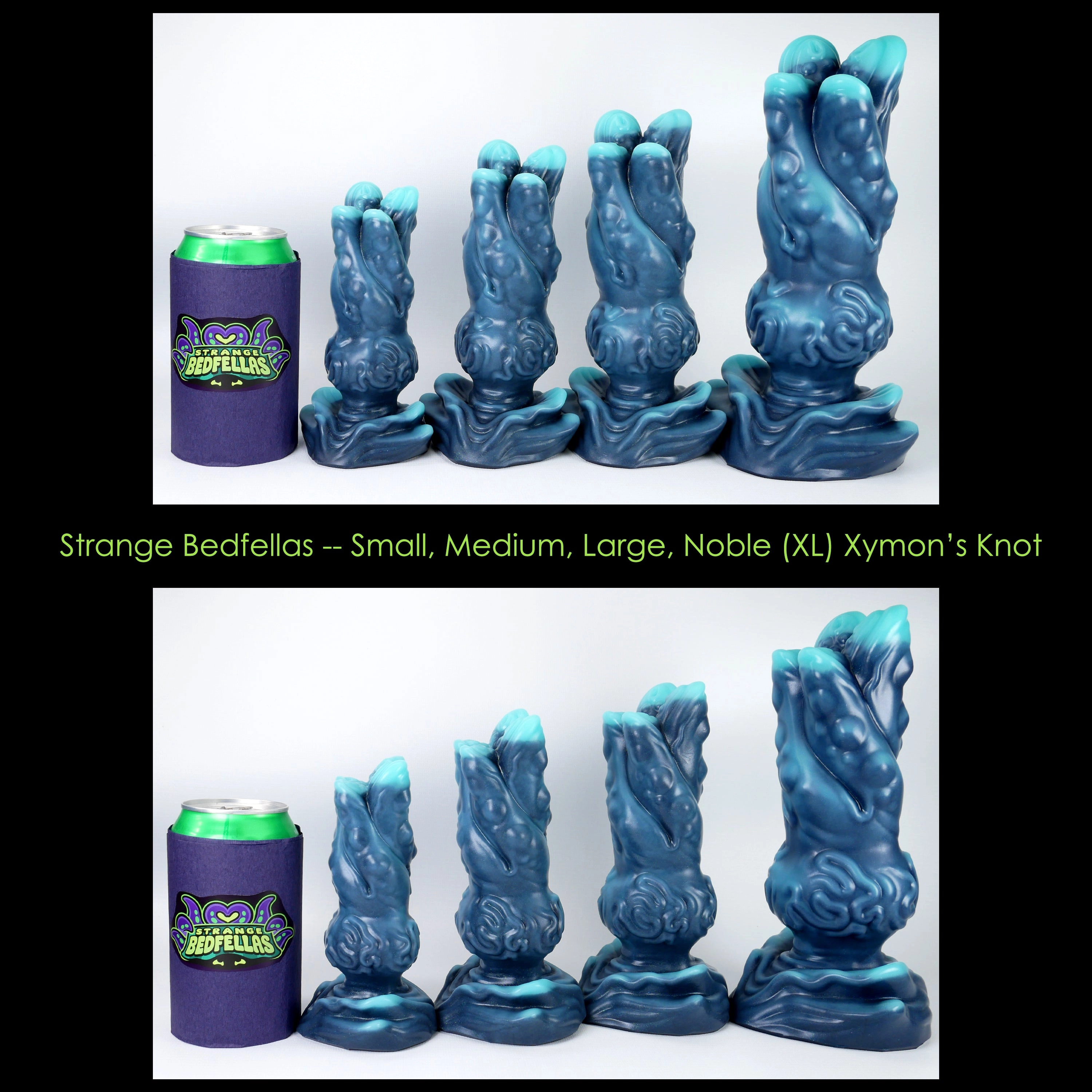 Small Xymon's Knot -- Near Clear 31* silicone -- XK-106