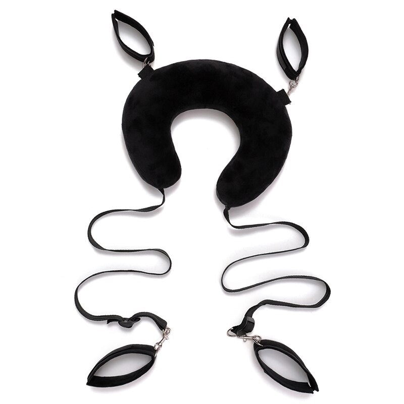 Split Leg Pillows Bondage Set Ankle Cuffs Handcuffs Leg Cuffs Sex Pillow