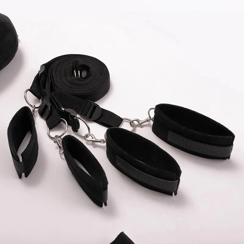 Split Leg Pillows Bondage Set Ankle Cuffs Handcuffs Leg Cuffs Sex Pillow