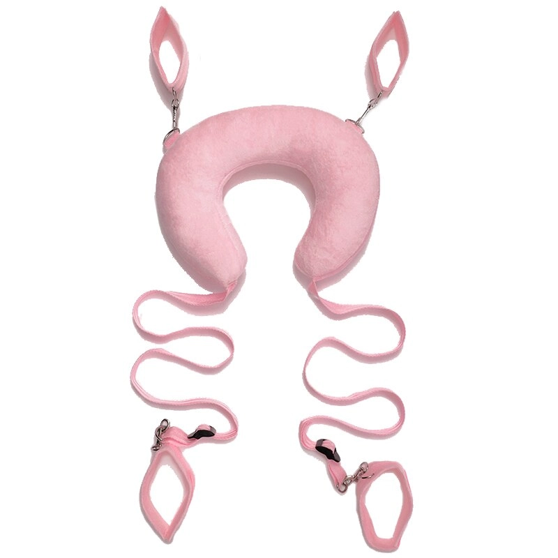 Split Leg Pillows Bondage Set Ankle Cuffs Handcuffs Leg Cuffs Sex Pillow