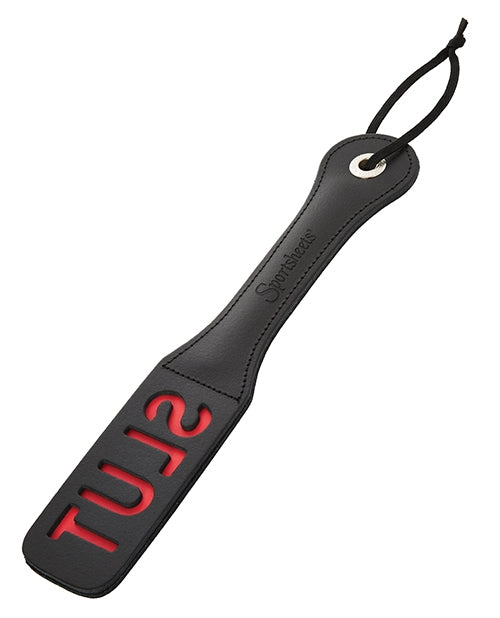Sportsheets 12 Leather Slut Impression Paddle
