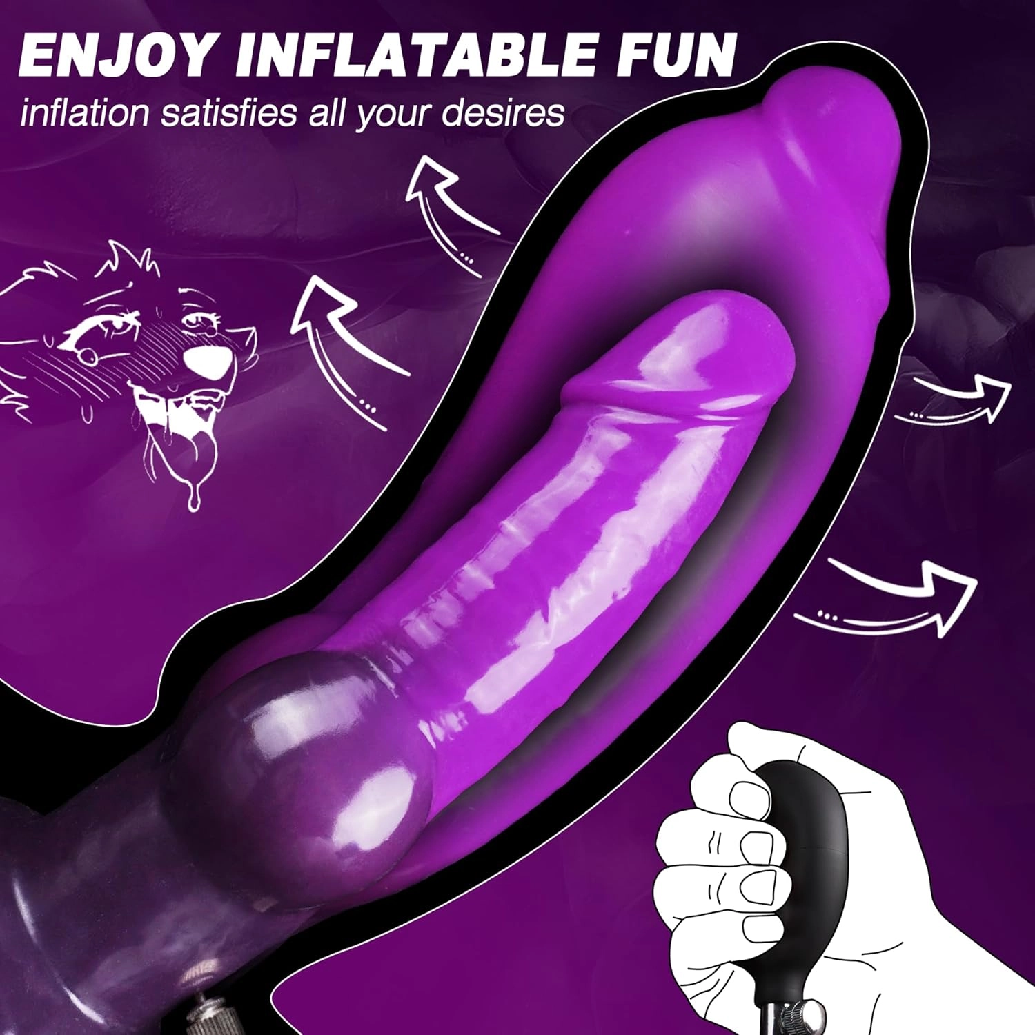 Tony Monster Dildo Inflatable Fantasy Knot Dildo-Laphwing