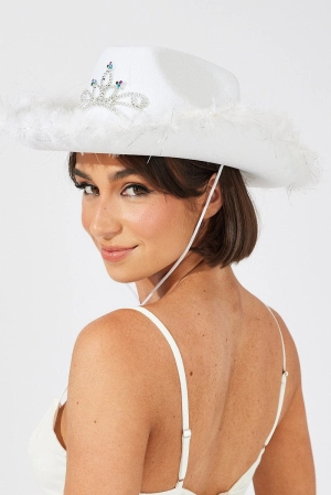 White Festival Cowboy Hat