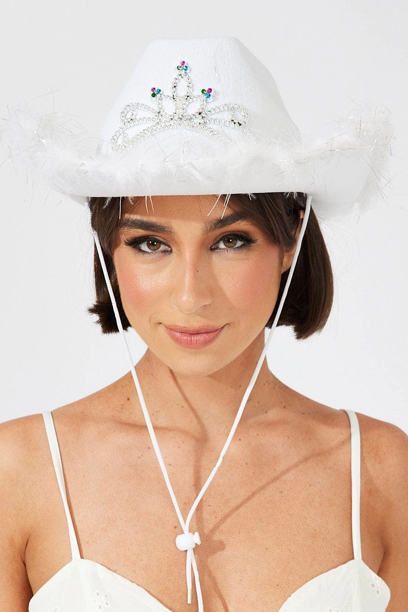 White Festival Cowboy Hat