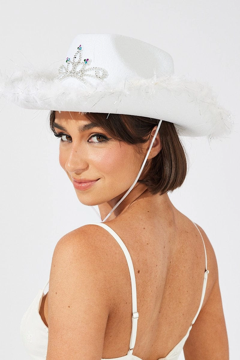 White Festival Cowboy Hat