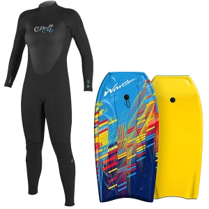 Women's Wetsuit & Bodyboard Package