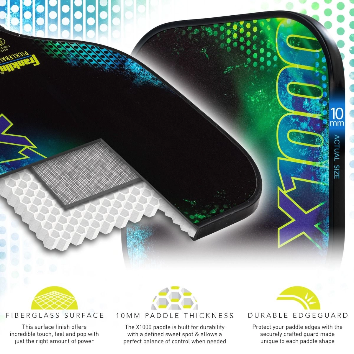 X-1000 Series Fiberglass Pickleball Paddle