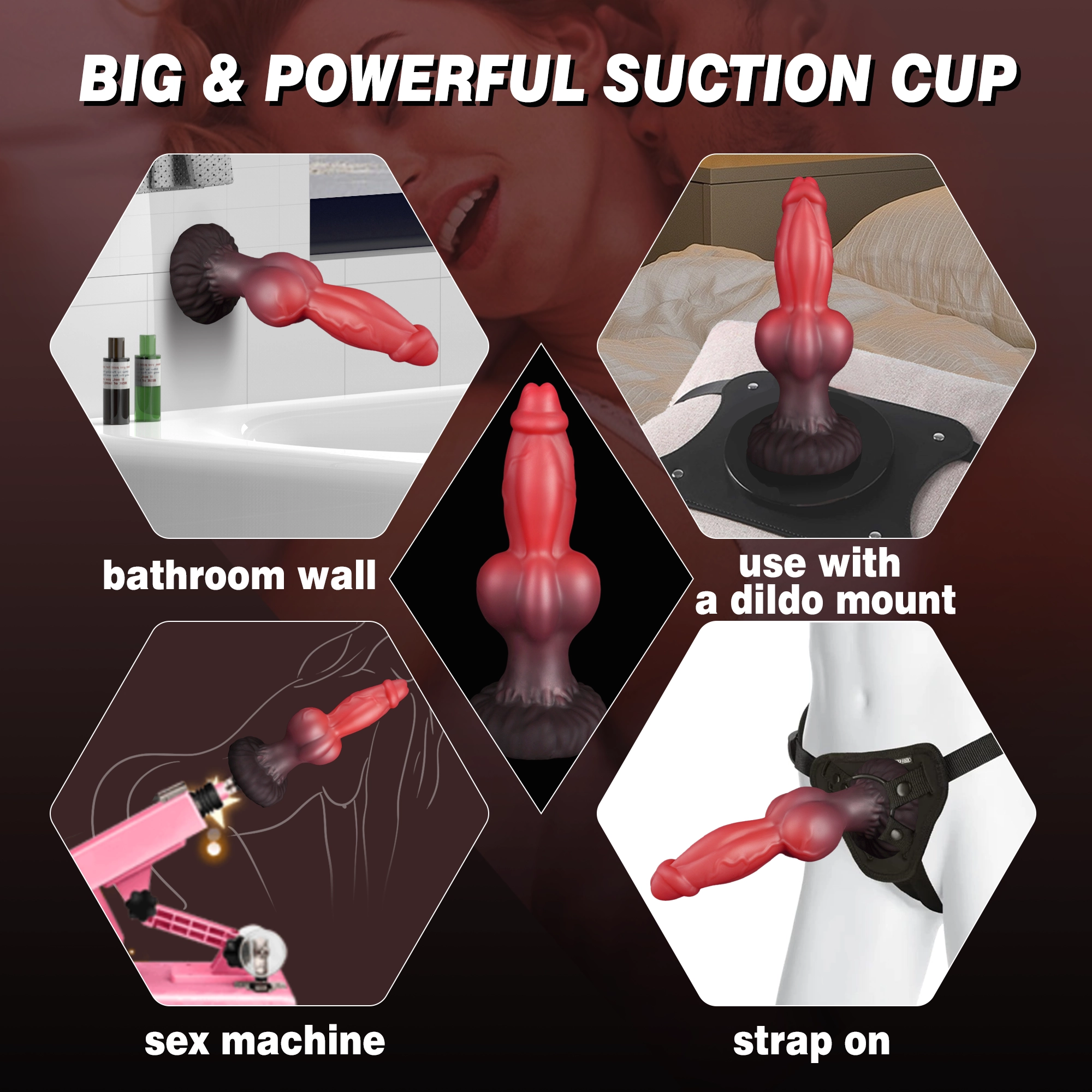 Zane  8.6 Inch Fantasy Monster Dildo With Big Knot-Laphwing